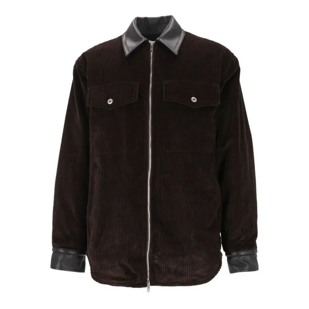 Bottega Veneta Men Cotton Corduroy Shirt Jacket